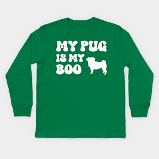 Pug Halloween Kids Long Sleeve T-Shirt